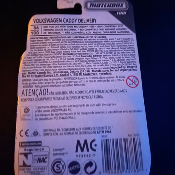 Matchbox Volkswagen Pizza Caddy Delivery Vehicle - Picture 2 of 2